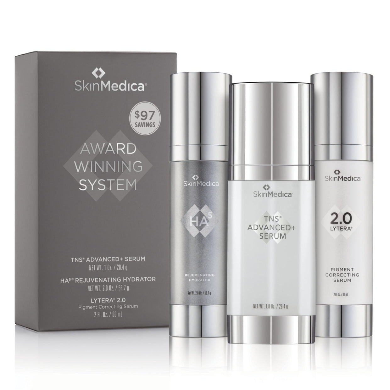 SkinMedica Award Winning System with TNS Advanced+ Serum Shop SkinMedica Exclusive Beauty Club